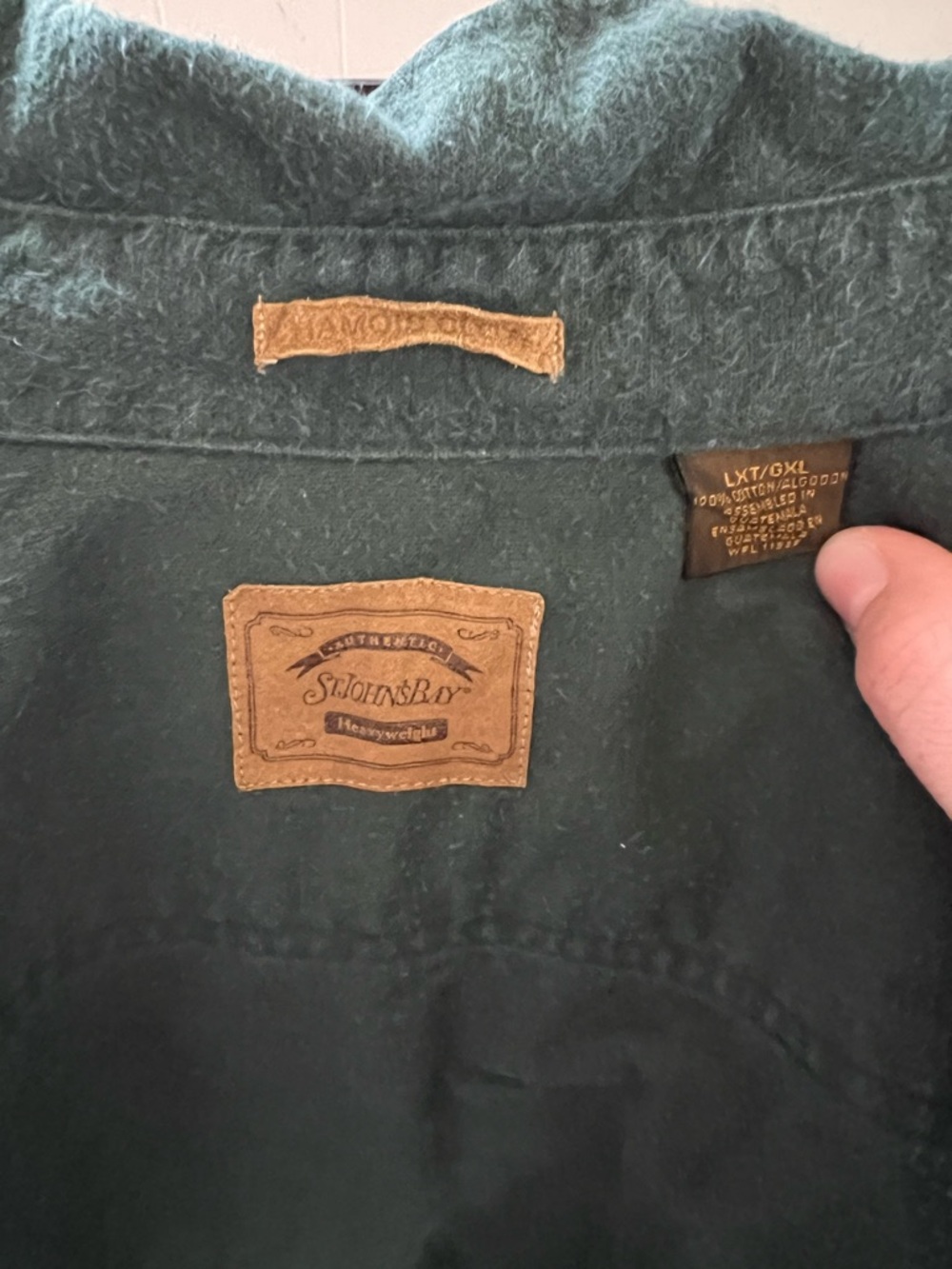 St. John's Bay Dark Green Button-Front Utility Shirt Jacket - Picture 4 of 4